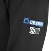 Oberon Hi-Vis 100% FR/Arc-Rated 12 oz Cotton Fleece Hoodie, Zipper Closure, Detachable Hood, Black, 4XL ZFC207-4XL